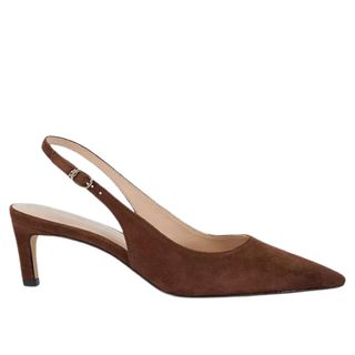 Dune Celinna Suede Heeled Slingback Pointed Courts