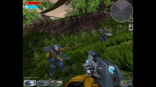 Facing the blue squad in Tribes: Vengeance