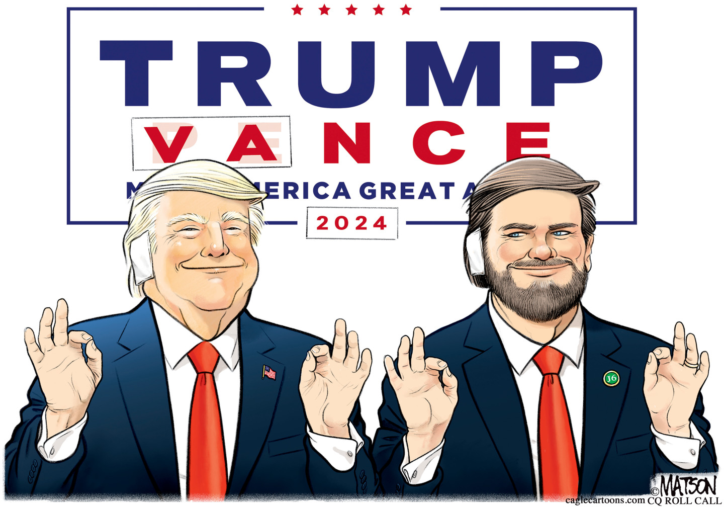  5 witheringly funny cartoons about J.D. Vance 