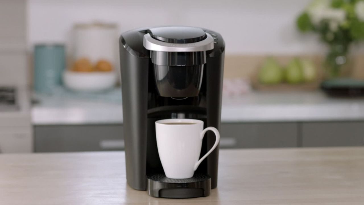 One of the best Keurig coffee maker deals, the K-Compact on a kitchen countertop