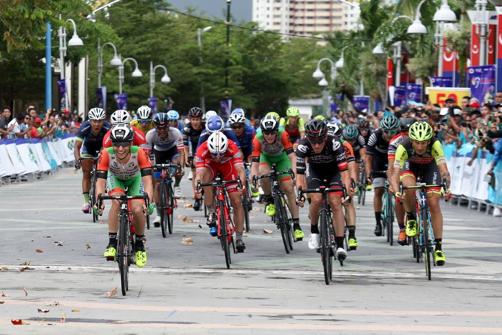 There was no celebration from Enrico Barbin (Bardiani-CSF)