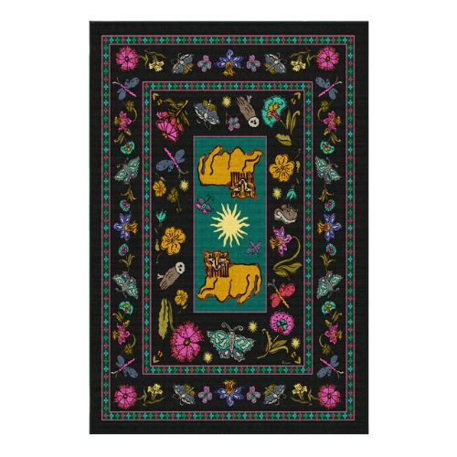Lion&amp;rsquo;s Cub Charcoal Multicolor Rug, 6&#039; x 9&#039;
