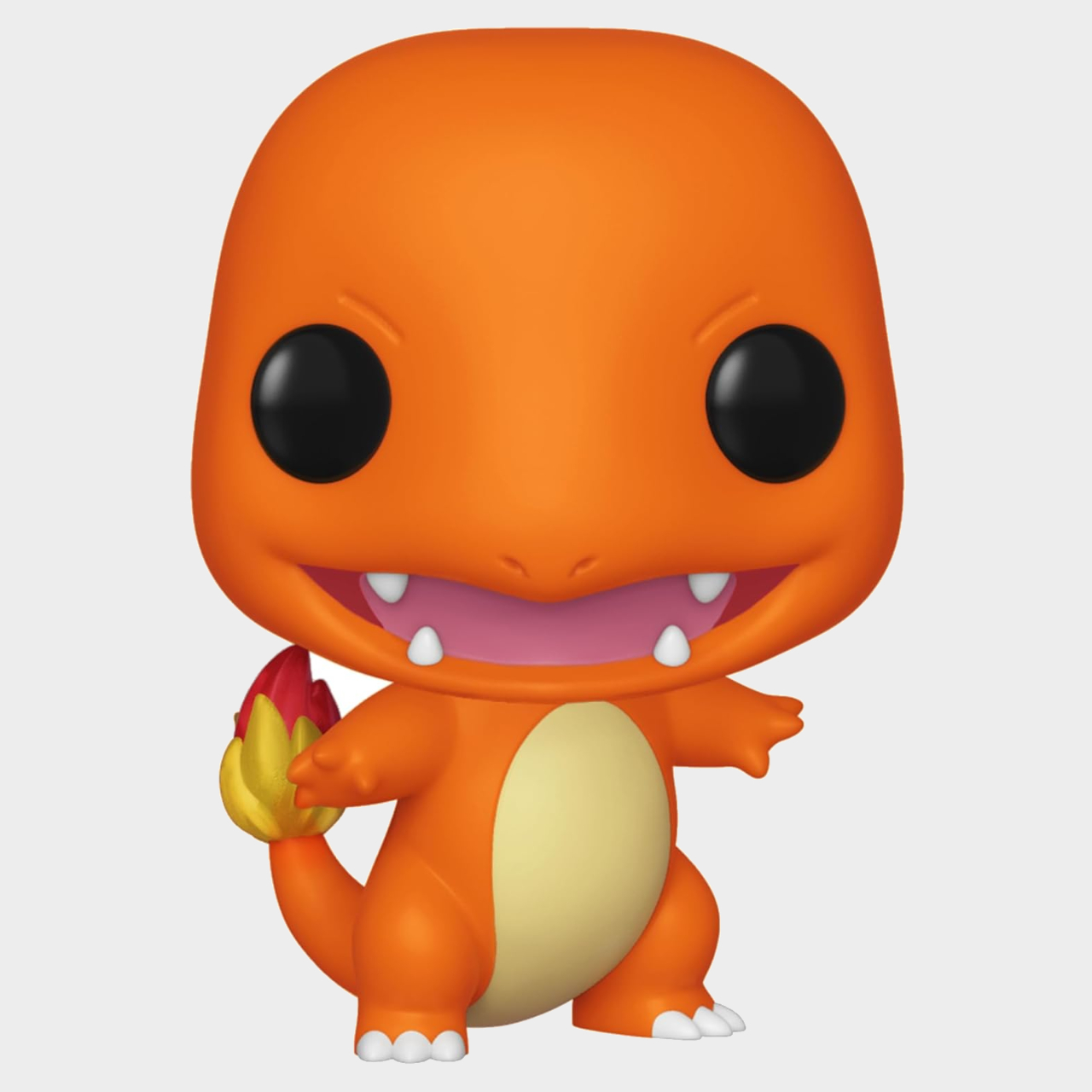 Charmander Funko Pop against a plain background