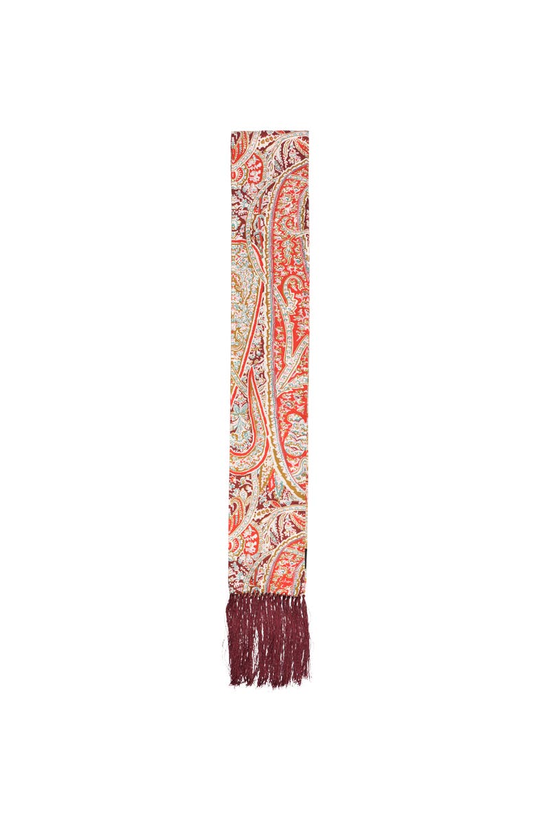 Paisley Tubular Fringe Scarf
