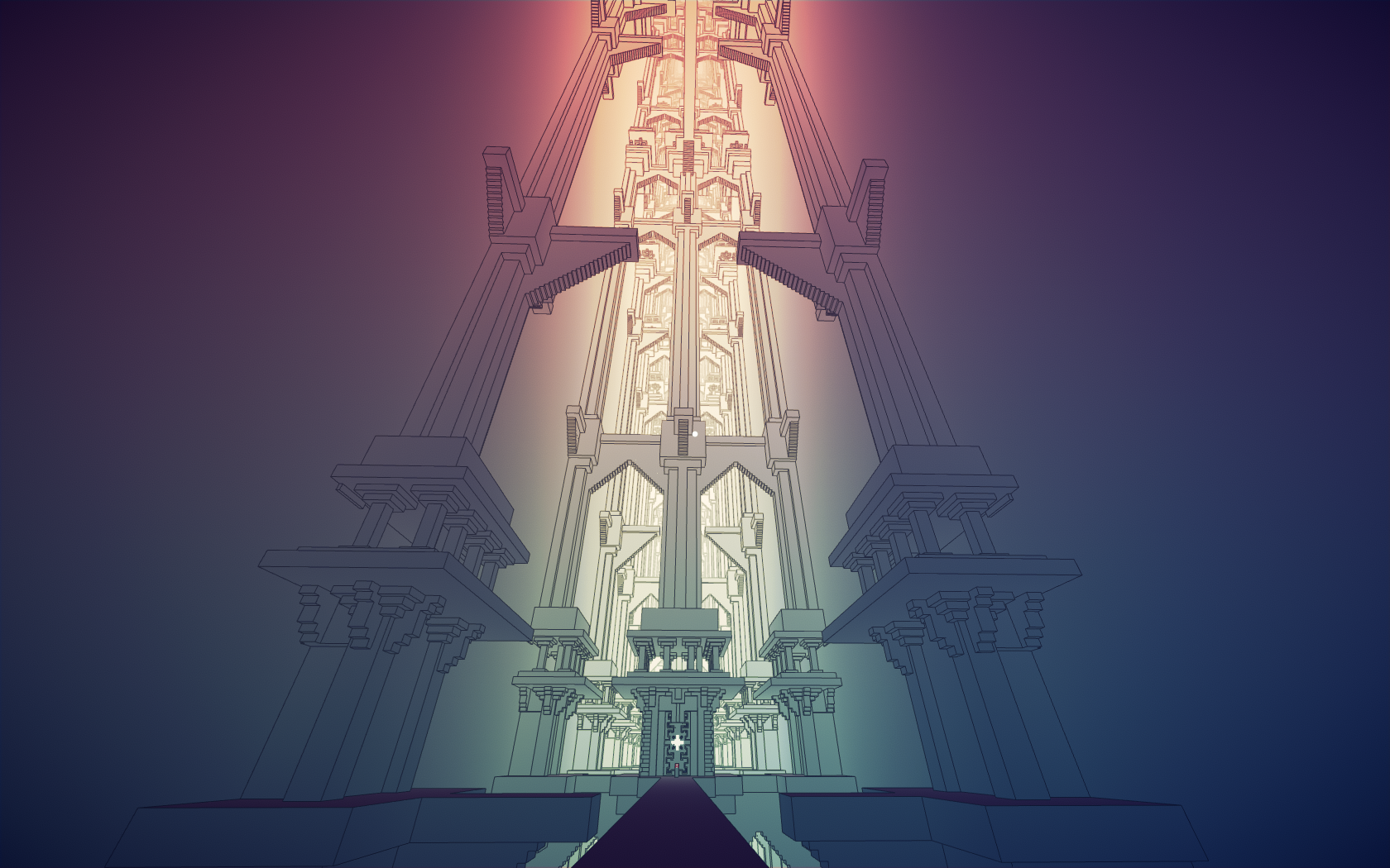 A scene from Manifold Garden.