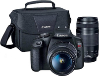 Canon EOS Rebel T7 DSLR with EF-S 18-55mm + EF 75-300mm Lens|