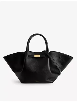 The Midi New York Leather Tote Bag