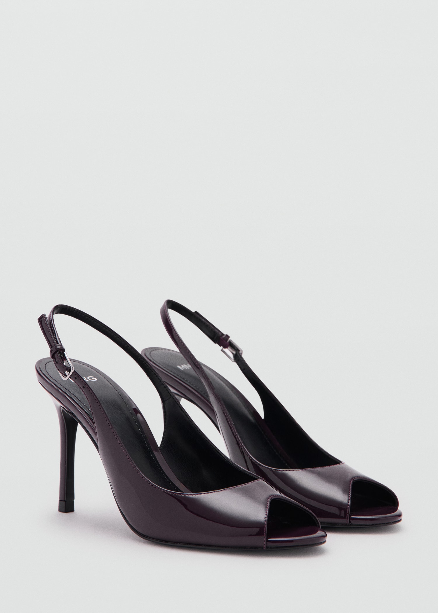 Patent Leather Peep-Toe Stiletto Shoes - Women | Mango Usa