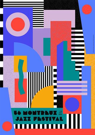 Camille Walala design for Montreux Jazz Festival poster