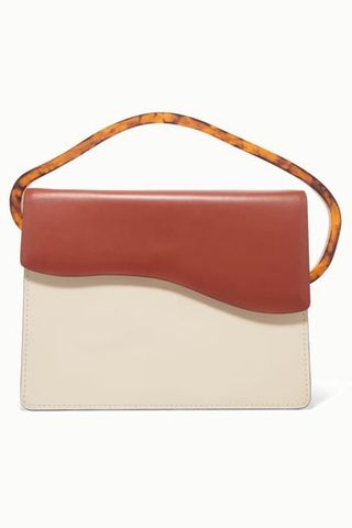 Aiges Two-Tone Leather and Resin Tote