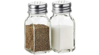 Glass salt and pepper shakers