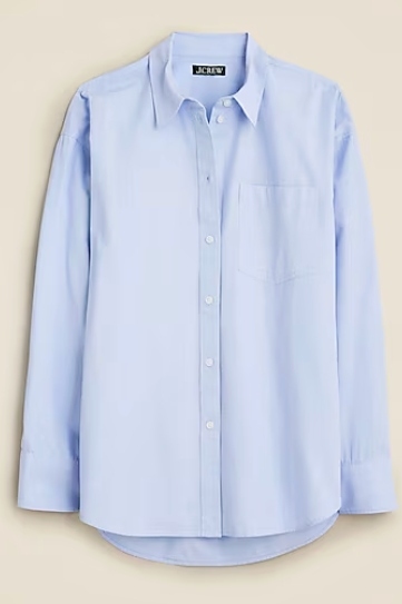 J.Crew, &amp;Eacute;tienne Oversized Shirt in Lightweight Oxford