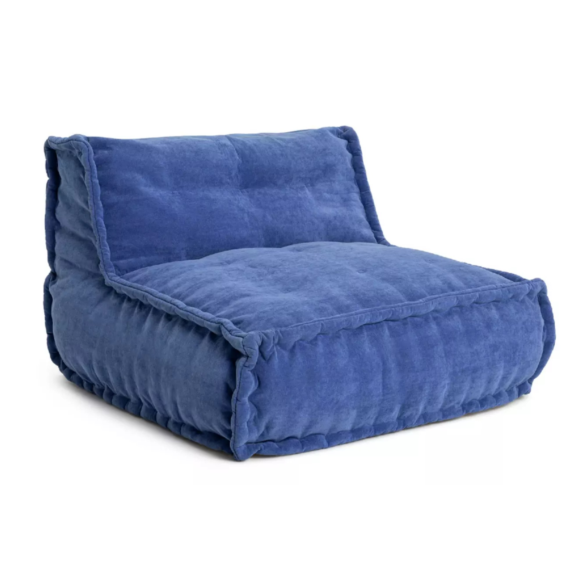 Kaikoo Estelle Quilted Bean Bag - Blue