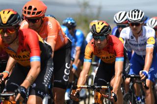 ESPINOSA DE LOS MONTEROS SPAIN JULY 30 Mikel Landa Meana of Spain and Team Bahrain McLaren during the 42nd Vuelta a Burgos 2020 Stage 3 a 150km stage from Sargentes de la Lora to Espinosa de los Monteros Picn Blanco 1486m VueltaBurgos on July 30 2020 in Espinosa de Los Monteros Spain Photo by David RamosGetty Images