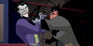 Kevin Conroy's Batman faces off against Mark Hamill's Joker