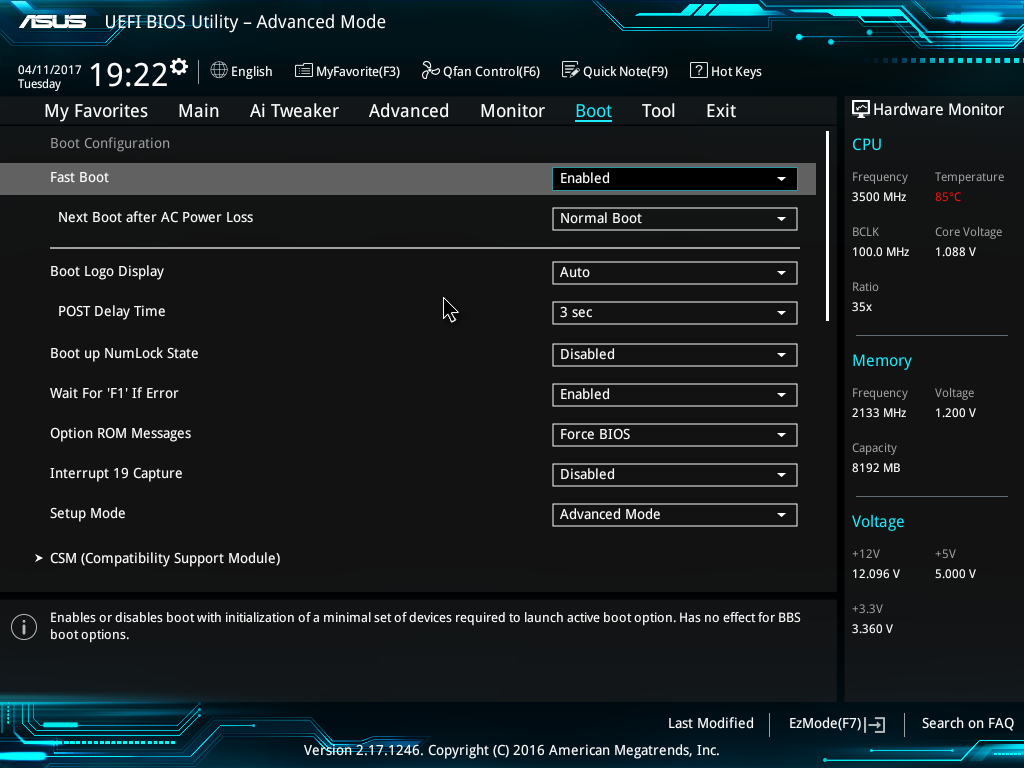 Asus H110M-A M.2 Motherboard UEFI