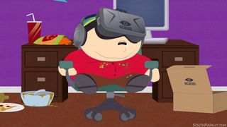 Cartman har på seg VR-briller