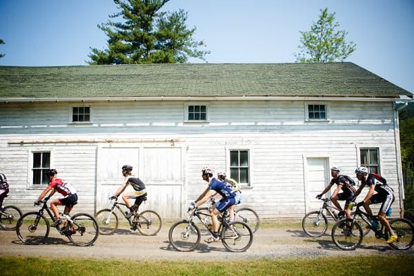 Riders roll out for Stage 2 of Trans-Sylvania Epic from Greenwood Furnace State Park.