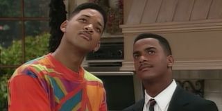 Will and Carlton plotting a scheme on The Fresh Prince of Bel-Air