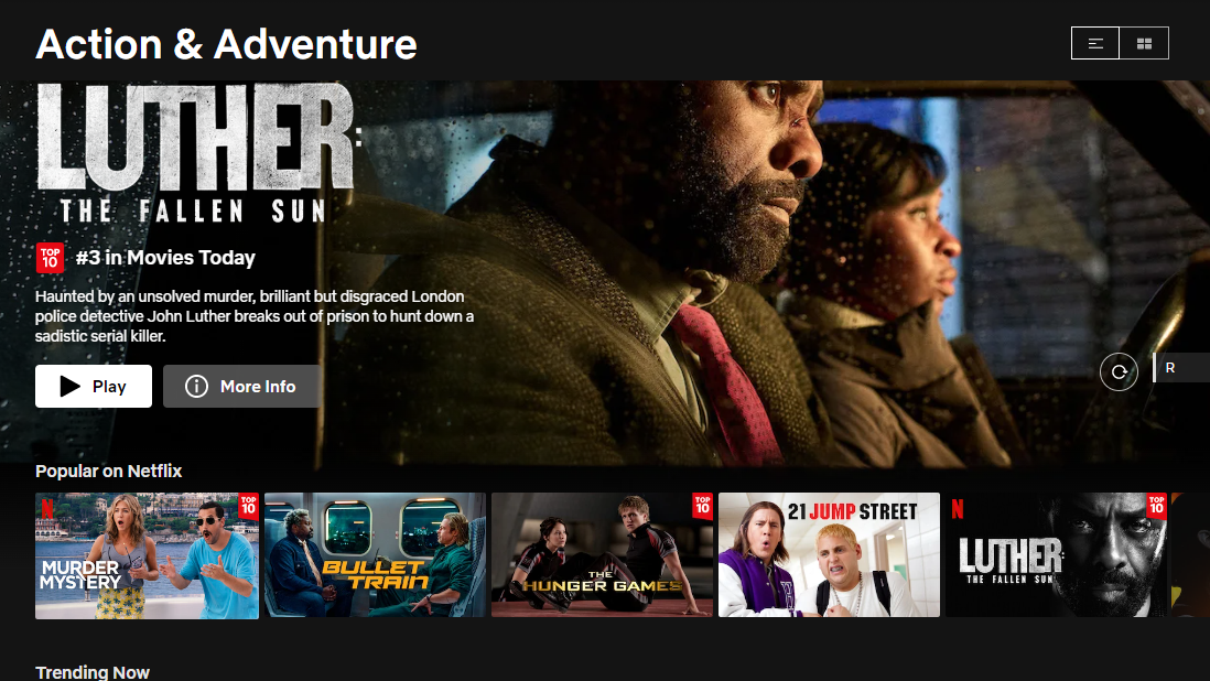 Netflix Hidden Menu