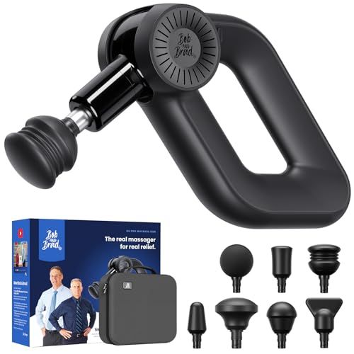 Bob and Brad D6 Pro Massage Gun Deep Tissue Percussion With 16mm Amplitude 85lbs Stall Force, Fsa Eligible & Hsa Approved Professional Muscle Massager for Athletes, Quiet Electric Back Massager