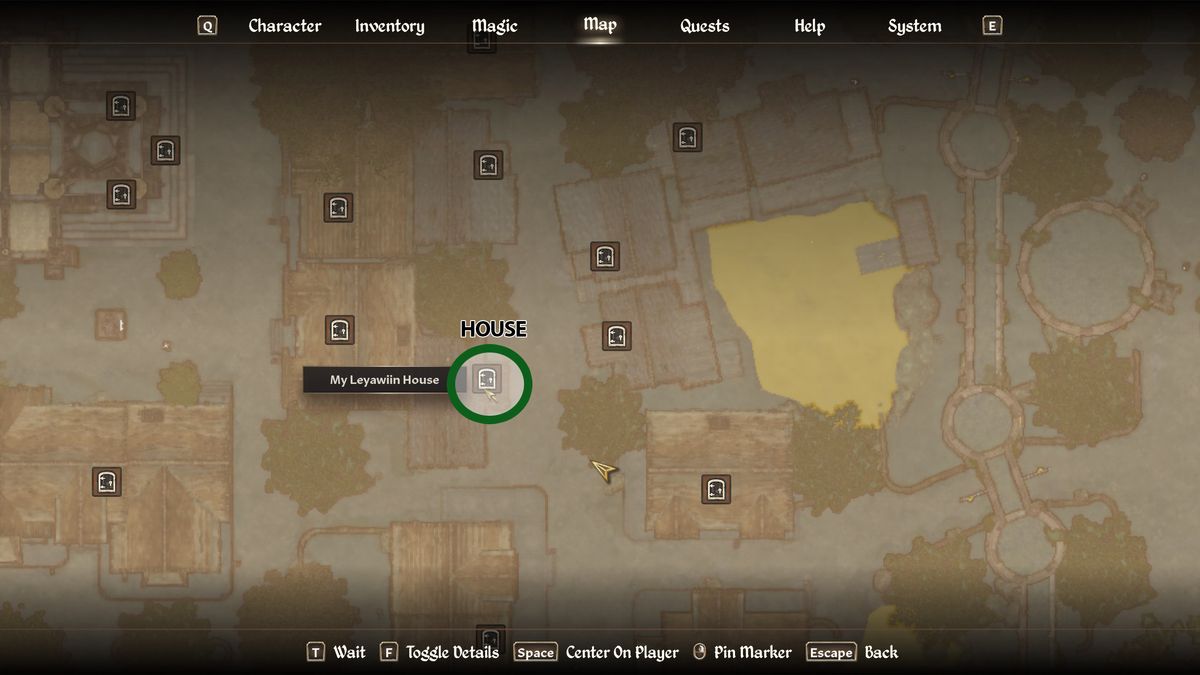 A map of Leyawiin in Oblivion Remastered