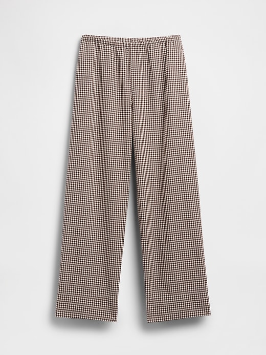Linen-Blend Easy Wide-Leg Pants