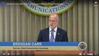 FCC chair Brendan Carr at press conference