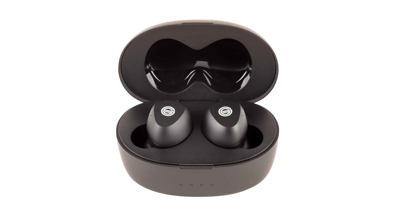 the grado gt220 wireless earbuds inside their charging case