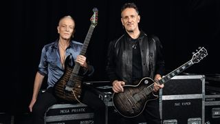 Def Leppard guitarists Phil Collen (left) and Vivian Campbell