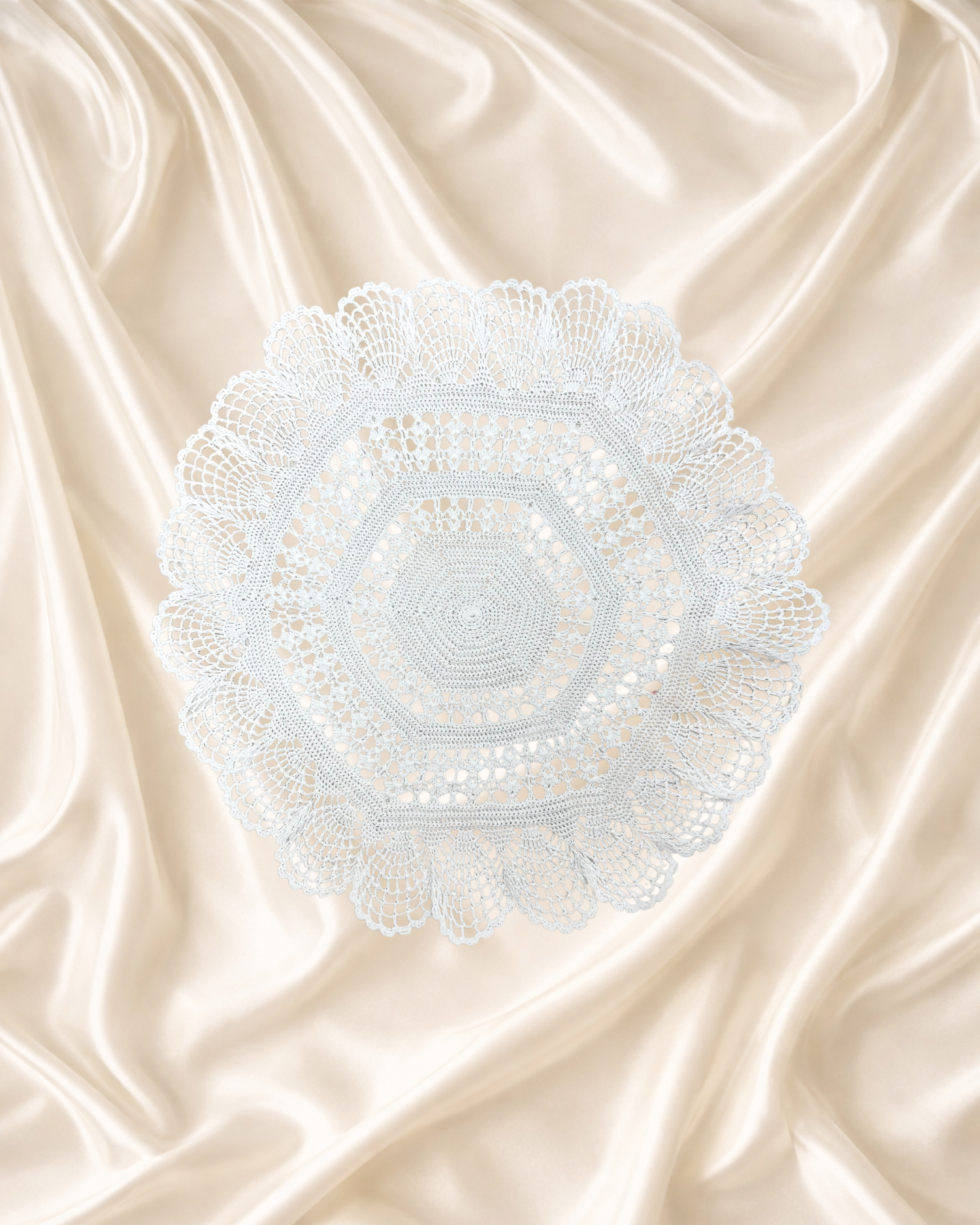 Edwardian Crochet Lace Set of 4 Doilies (1902-1925)