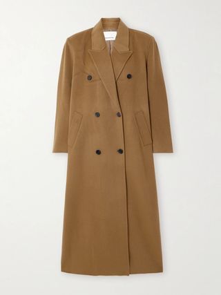 Gaia Double-Breasted Wool-Blend Coat