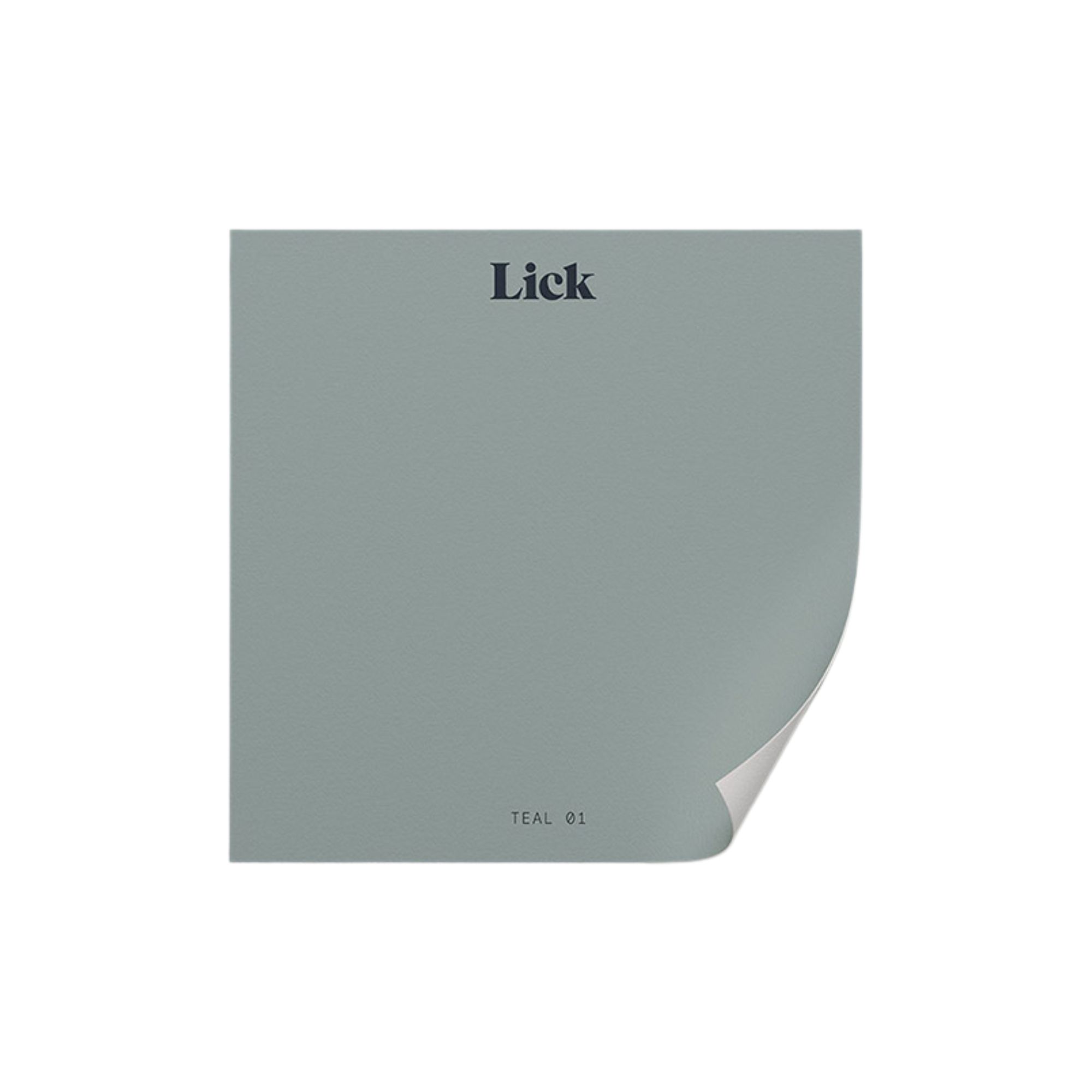 Lick, Teal 01 Paint Color Sample