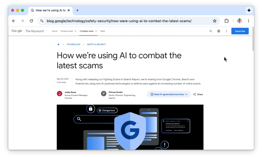 Google Gemini Chrome