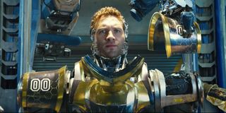 Alita: Battle Angel Jai Courtney in his Motorball armor