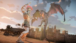 Fighting a dragon in Heroes of Might and Magic 3 Remake