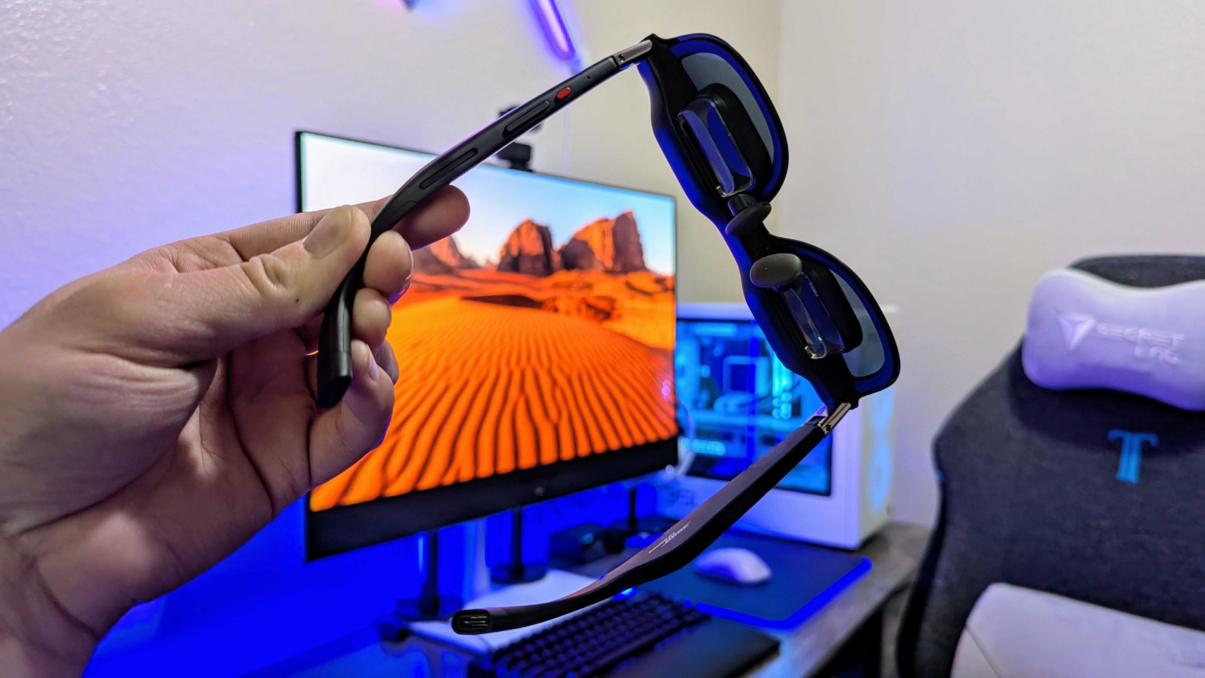 Image of the XREAL One Pro AR glasses.