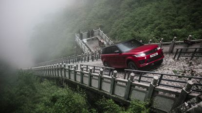 Watch the new Range Rover Sport PHEV literally climb the stairway to heaven