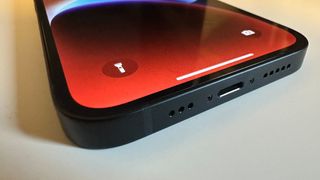 iPhone 14's charging port