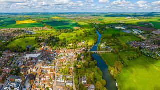 The historic market town Wallingford in Oxfordshire