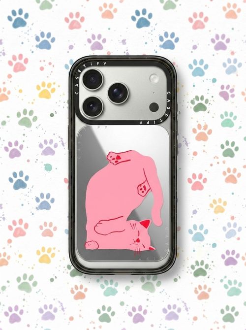 Sleepy Cat mirror cardholder