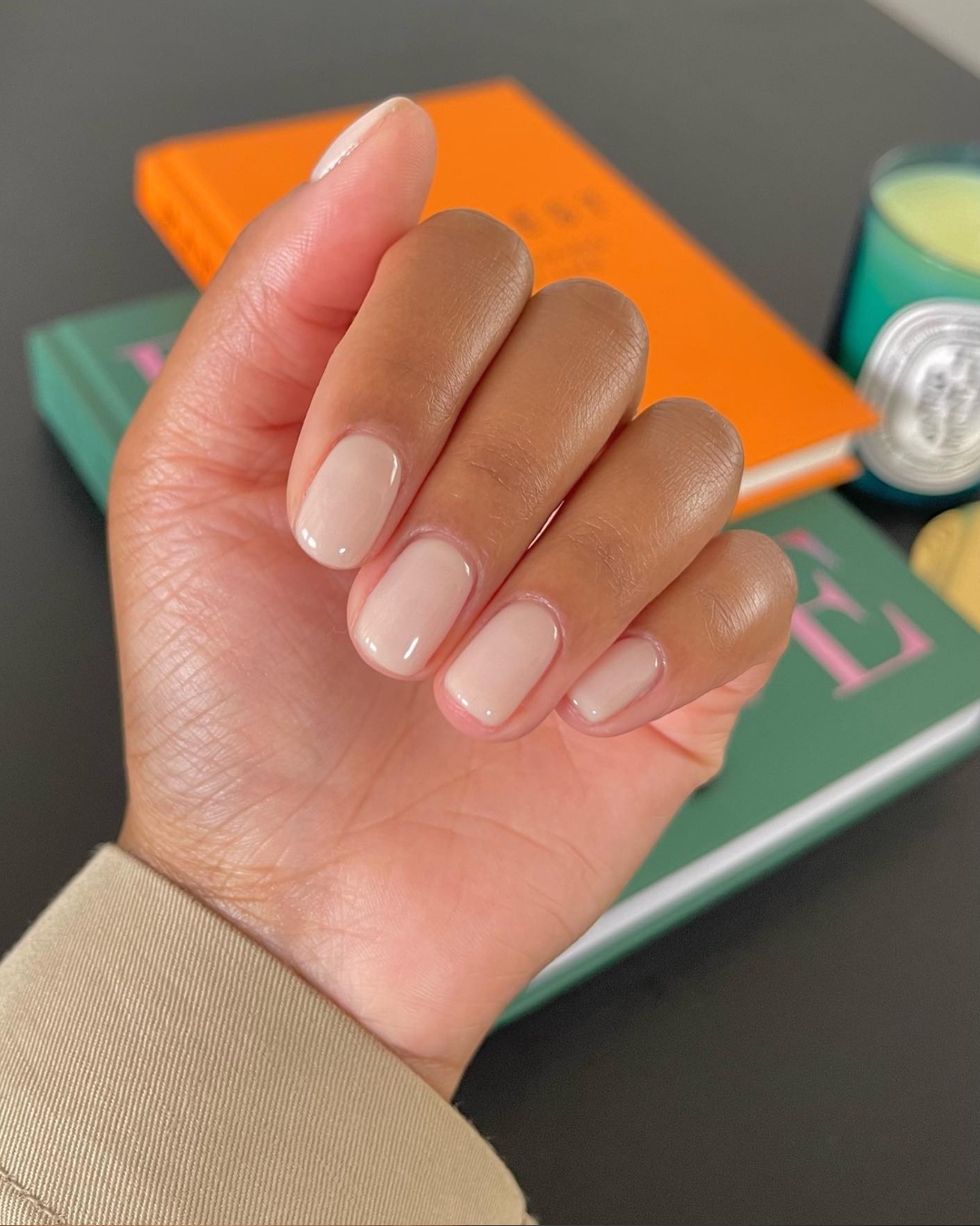 Chantilly Cream Manicure by Julia Diogo