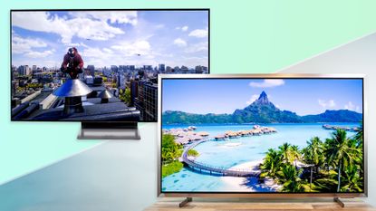 The Samsung S95H OLED and the Samsung S90H OLED side by side