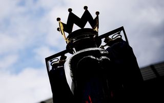 Silhouette of the Premier League trophy