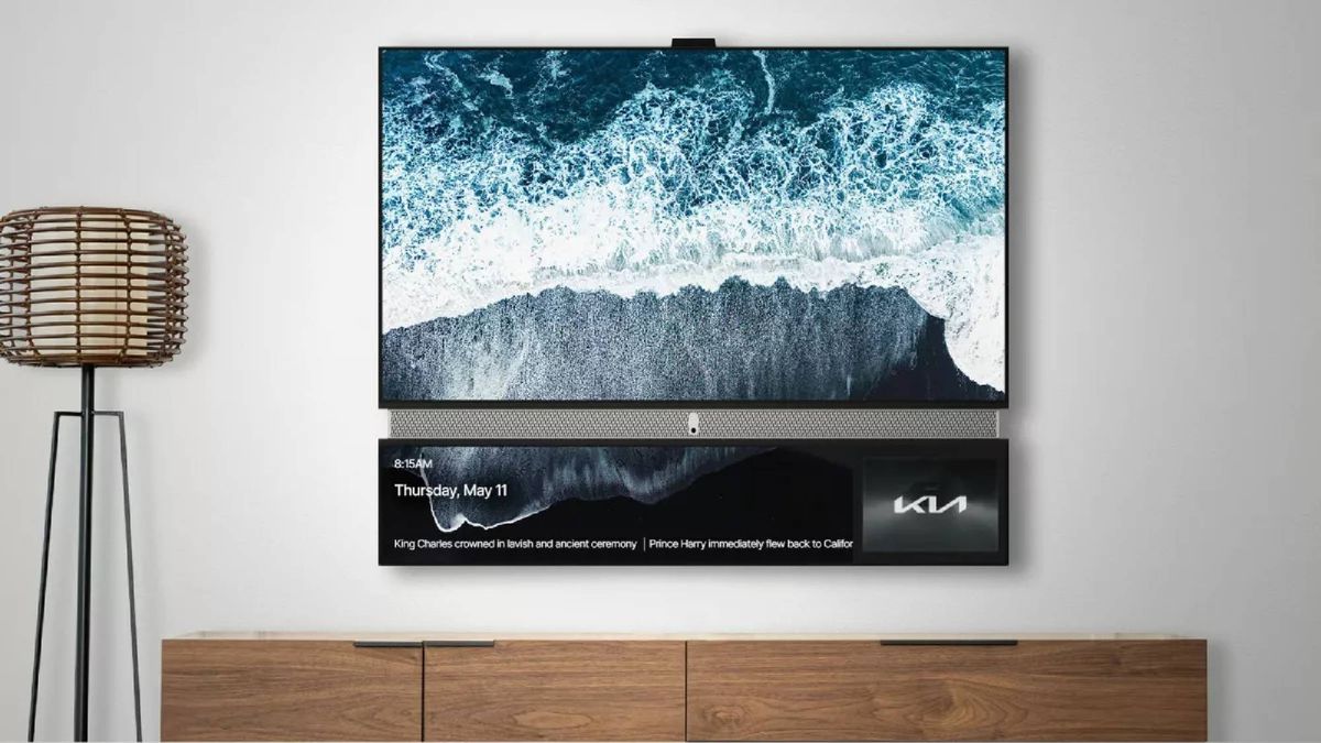 An image of Telly&#039;s free 4K TV with second display for ads