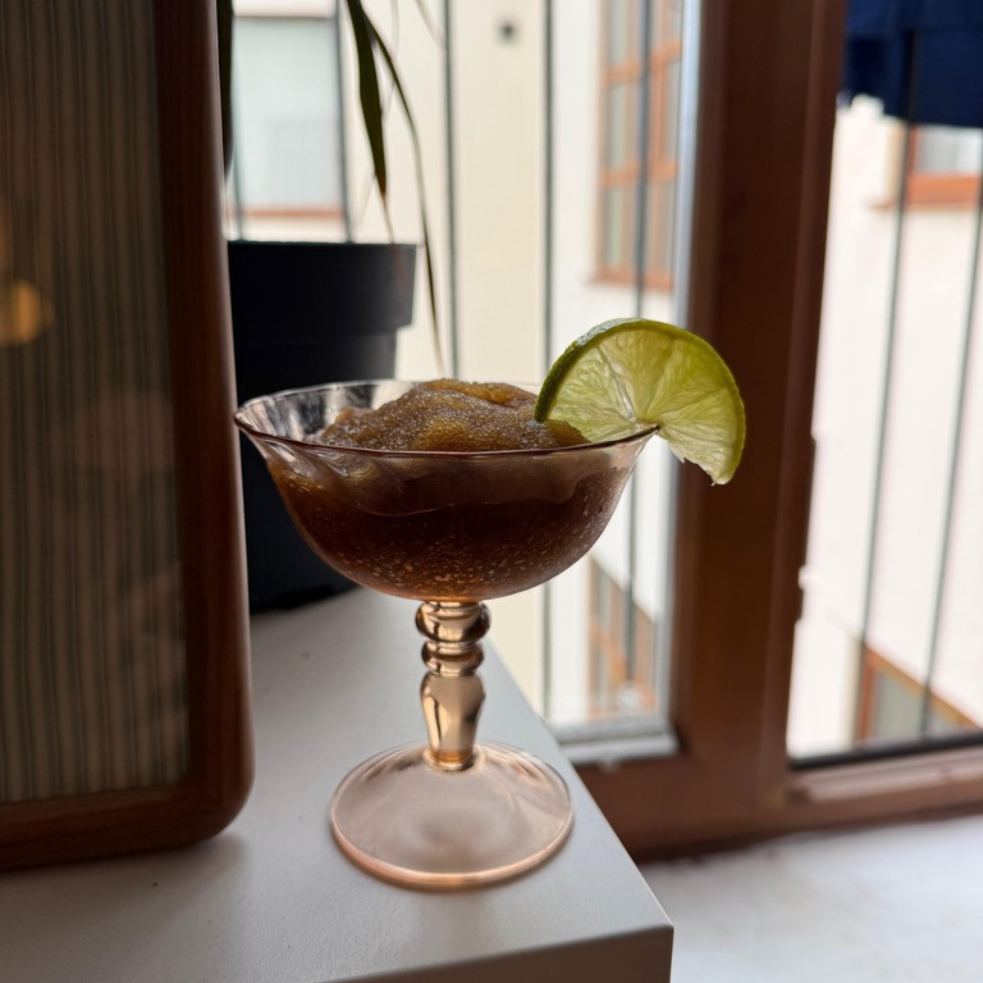 Frozen Cuba Libre cocktail.