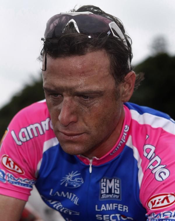 Alessandro Petacchi (Lampre) a bit disappointed after taking third.