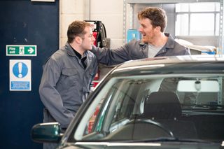 Ben Mitchell is freaked out by mechanic Dave