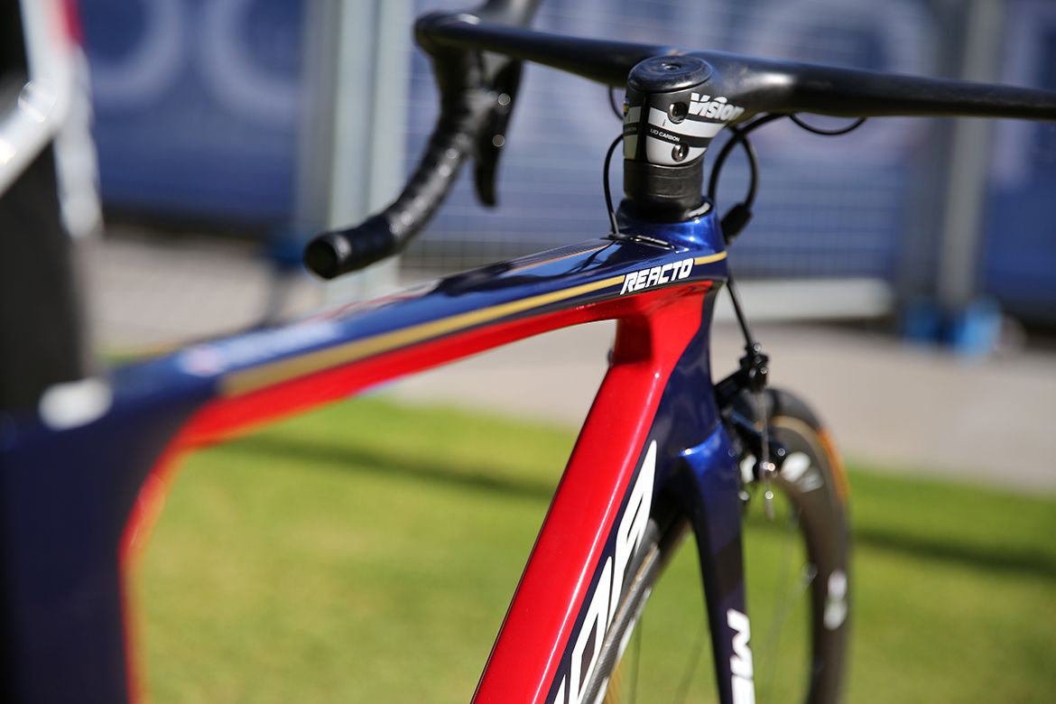 Blue, gold and red colour scheme for Bahrain-Merida's Reacto