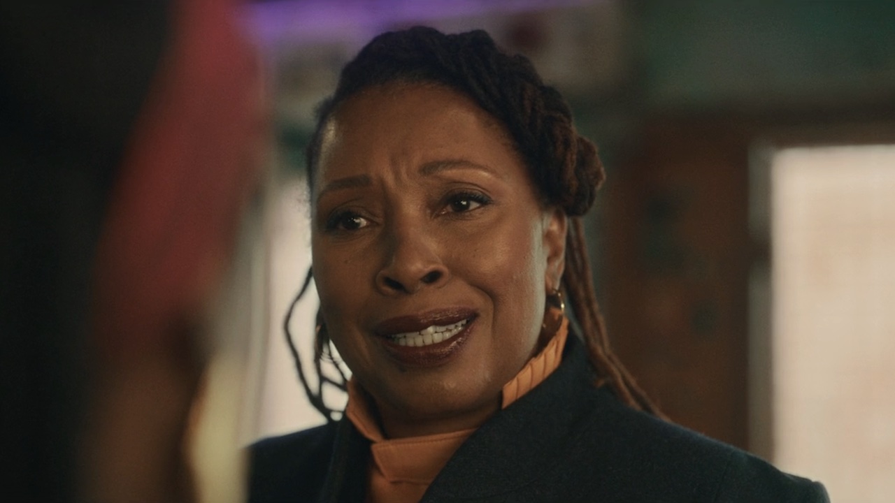 Jo Martin as The Fugitive Doctor in Doctor Who episode “The Story & the Engine”